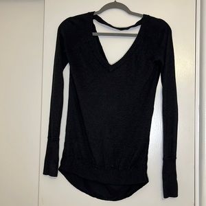Lululemon Athletica Tops | Drop Back Yoga Long Sleeve | Color: Black | Size: 2